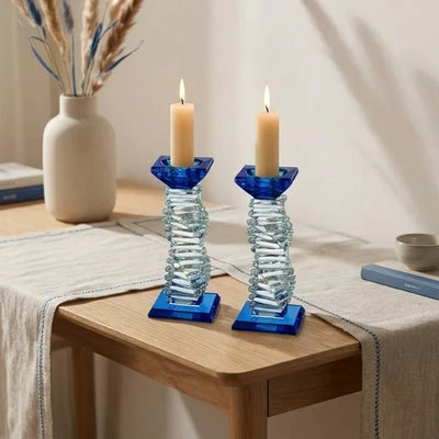 זוג פמוטים קריסטל מהודרים