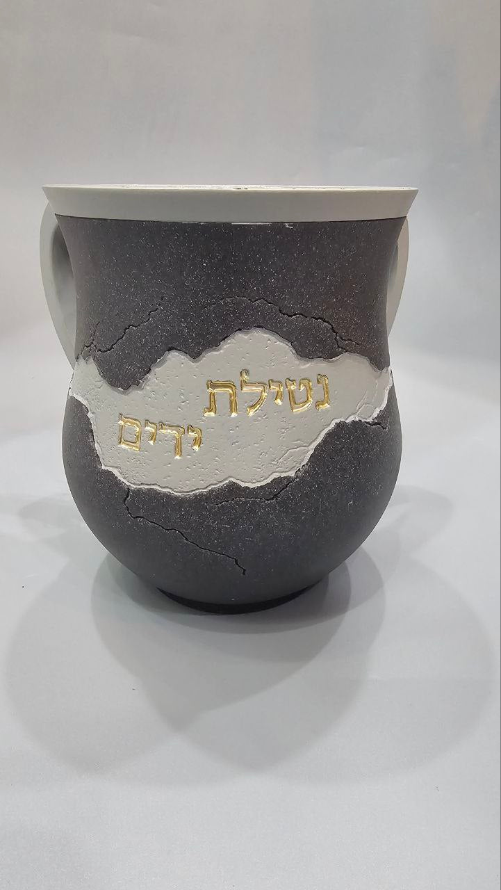 נטלה מהודרת מפולימר דמוי בטון – אפור
