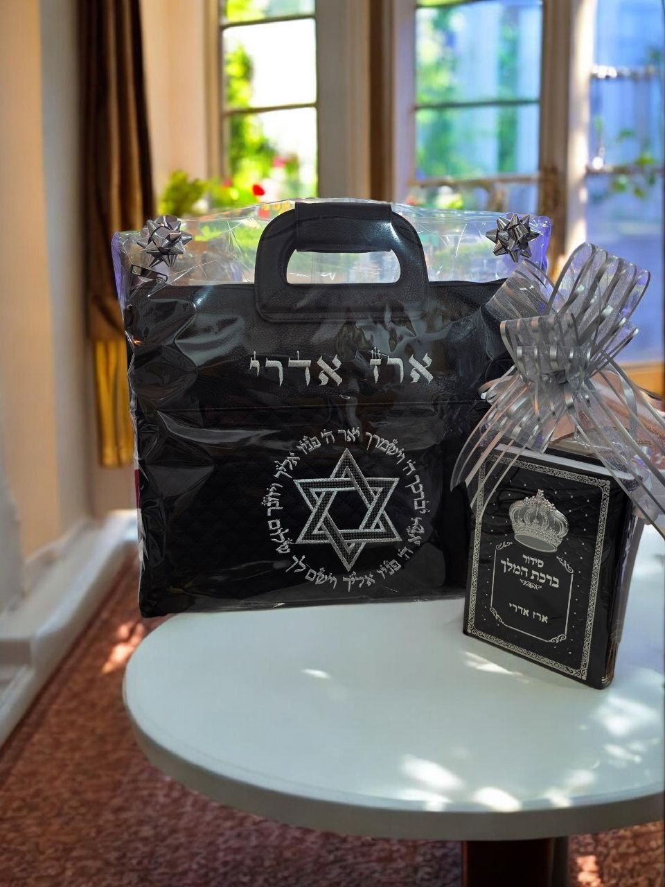 מארז תיקים וסידור – סט יוקרתי לטלית ולתפילין