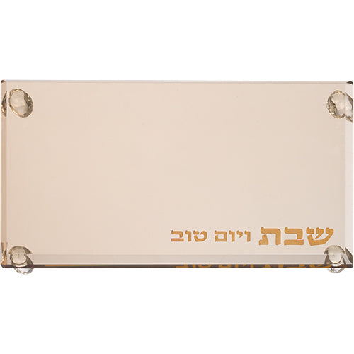 מגש קריסטל מהודר לפמוטים