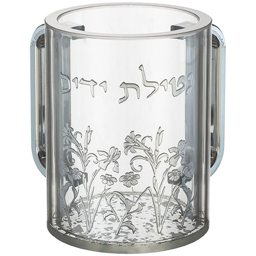 נטלה אקריליק שקופה עם אותיות בולטות